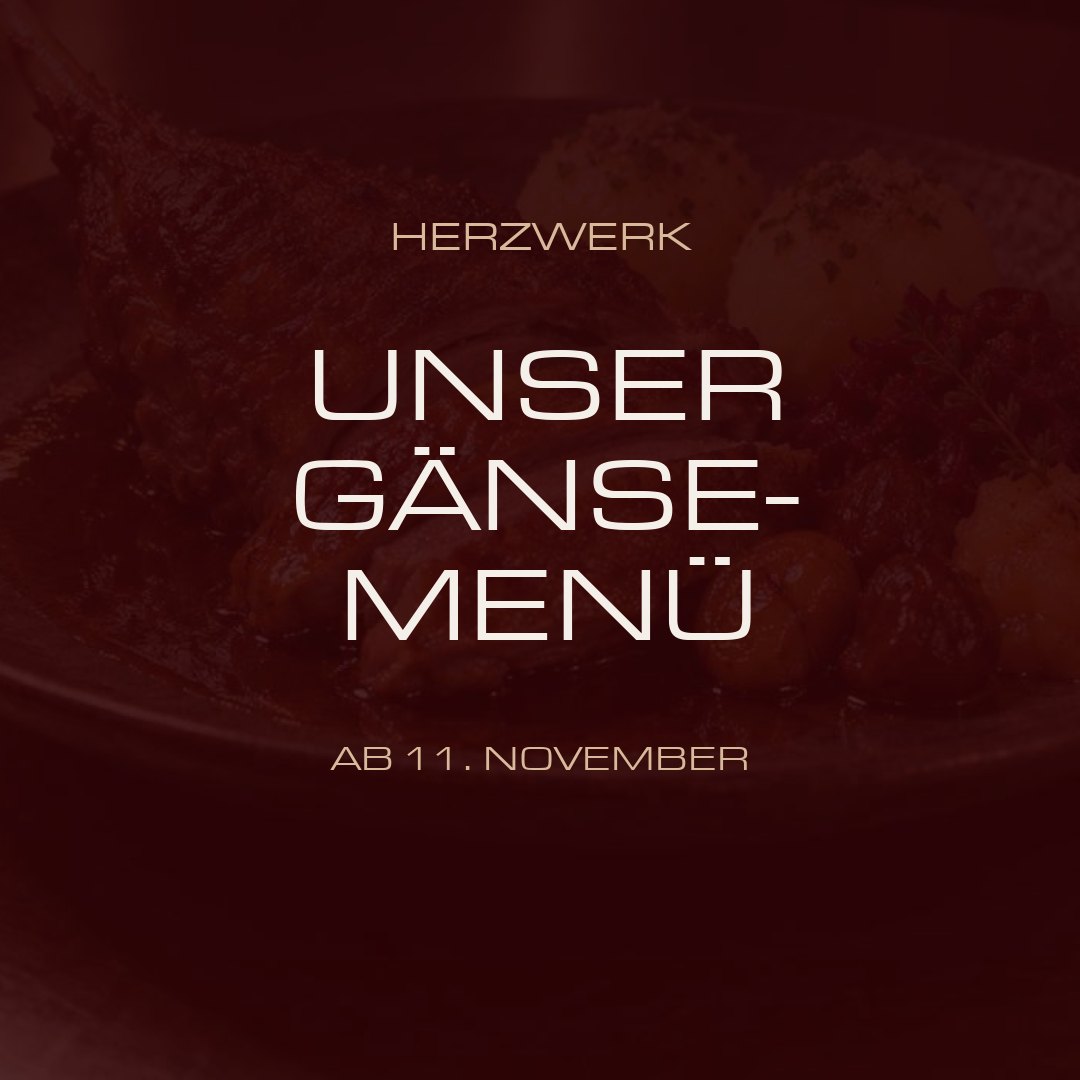 Gänsemenü mit Freilandgans im HERZWERK Restaurant Seligenstadt